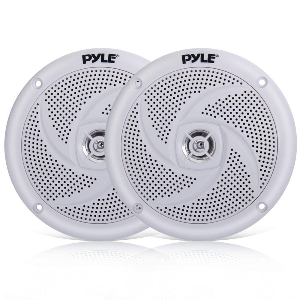 Pyle PLMRS5W Waterproof Rated Marine Speakers, LowProfile Slim Style