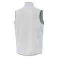 thumbnail image 3 of Men's Antigua Heather Gray Indiana Hoosiers Fortune Full-Zip Vest, 3 of 3
