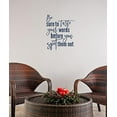 thumbnail image 3 of Taste Your Words Before You Spit Them Out Vinyl Letters Decals Wall Stickers Inspirational Quote 18x23-Inch Deep Blue, 3 of 5