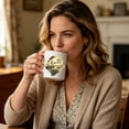 thumbnail image 1 of Outdor Ceramic Coffee Cup 11 Ounces Classic Independence Day Design Suitable For Household Use And Carrying Out Of The, 1 of 3