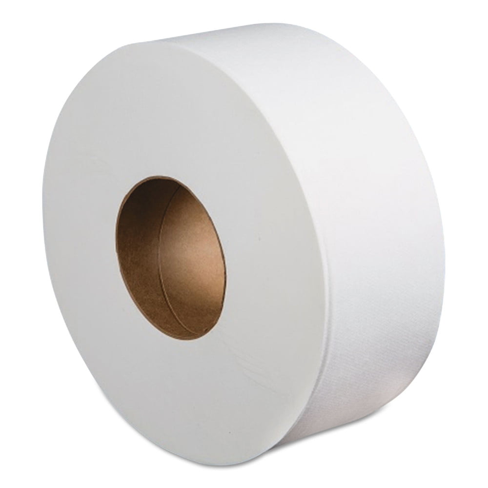 3.2" X 525 Ft 2-ply White 12 Boardwalk BWK410320 Jumbo Roll Bathroom Tissue 