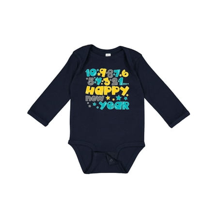 

Inktastic Happy New Year Countdown Boys or Girls Long Sleeve Baby Bodysuit