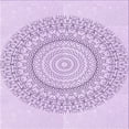 thumbnail image 1 of Ahgly Company Machine Washable Indoor Square Transitional Rich Lilac Purple Area Rugs, 5' Square, 1 of 7