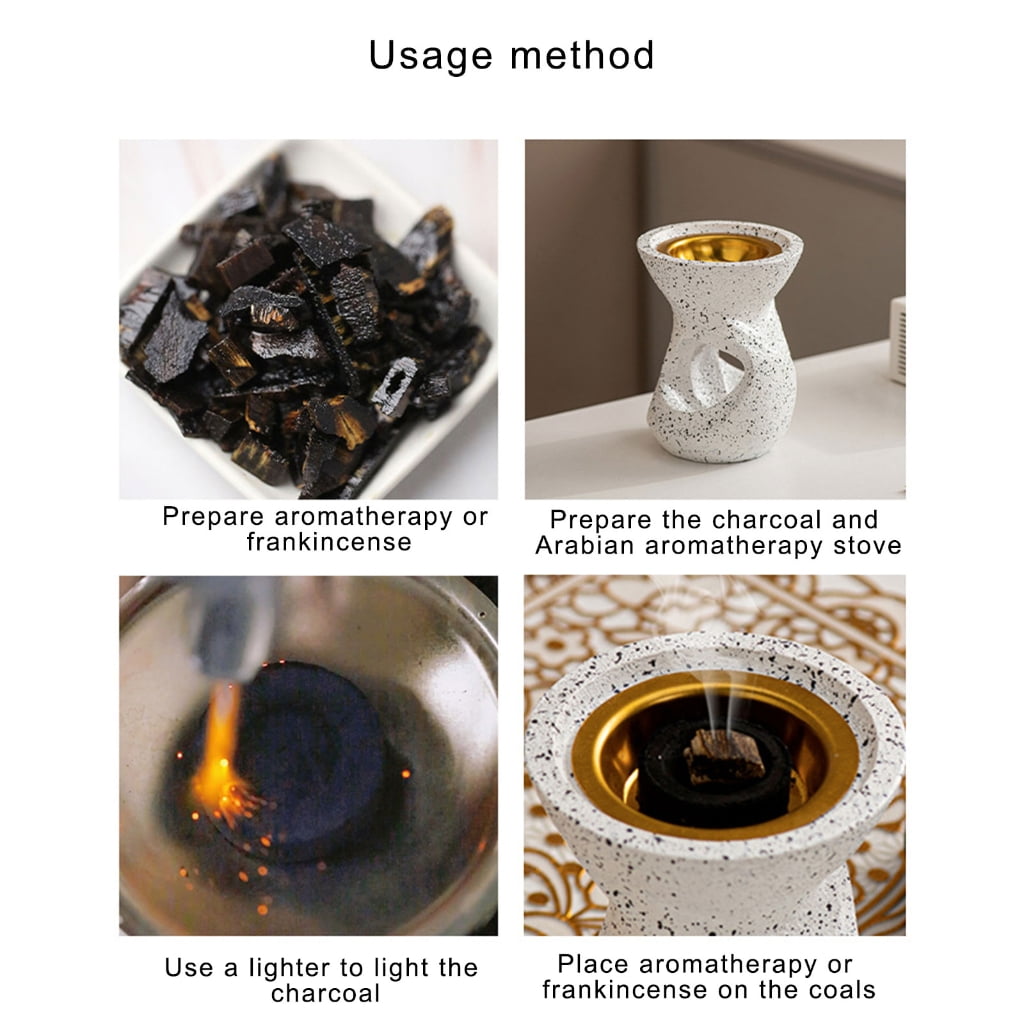 Oasiva Arabic Styles Resin Incenses Holder Fragrances Warmers For Cultural Event Setting