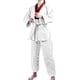 thumbnail image 5 of Uniforme deportivo de taekwondo de algodón completo, traje de karate para adultos y niños (120), 5 of 11