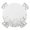 White Gray Green Light Gray, variant on White Floral Round Tablecloth for 55-60 Inch Tables,Fitted Table Cover with Elastic Edge,Vintage Botanicals Blossom Motif Spring Waterproof Outdoor Table Cloth Protector for Patio Garden Dinner