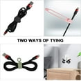thumbnail image 5 of Organizador de cables NQ con bridas de silicona 24 piezas para auriculares cargadores color negro blanco rosa verde, 5 of 5