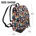 thumbnail image 2 of Goofa The Nightmare Before Christmas Pattern Leather Backpack Purse for Women Fashion Multipurpose Design Handbag Ladies Shoulder Bags Travel Backpack, 2 of 4