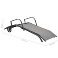 thumbnail image 4 of vidaXL Chaise Longue Acier et Textilène, 4 of 5