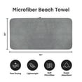 thumbnail image 6 of JML 2-Pieces Coral Fleece Large Bath Towel Set For Bathroom, Quick Dry Ultra Absorbent 40"x80", 6 of 7