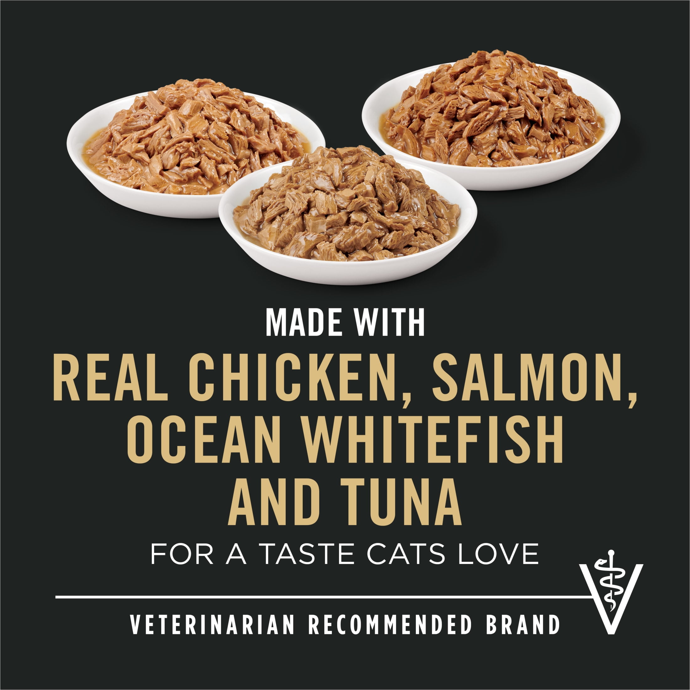 Purina Pro Plan Indoor Balance Chicken, Salmon, and Ocean Whitefish and Tuna Cat Food Wet Entrees Variety Pack, 3 oz Cans (24 Pack)