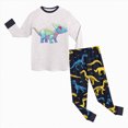 thumbnail image 5 of HFHAPW Toddler Girl Boys Kids Pajamas Funny Graphic Pjs Long Sleeve Snug fit 2pcs Jammies, 5 of 5