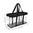 thumbnail image 4 of Handbags Womens Presents Clear Tote Bag Stadium Clear Stadium Bags for Women Clear Tote Bags Zippered Transparent Pvc Baseball Cap Storage Handbag Small Size Plastic Bag Pvc Oxford Cloth Miss, 4 of 6