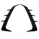 thumbnail image 5 of 2 Pcs Rear Bumper Spoiler Glossy Black Lower Air Vent Cover Trim Frame for X6 G06 M Sport 2019 to 2023, 5 of 9