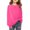Hot Pink, variant on Girls Long Sleeve Casual Pullover Crewneck Sweatshirt for Daily Wear Comfortable Loose Fit Top for Kids Teens