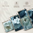 thumbnail image 6 of Elephant Stock Blue On Blue Wall Art - Horizontal Multi Panel Canvas - Living Room Wall Decor - Floral And Botanical Multi Panel - Blue And Gray Decor By Carol Robinson - 80" x 36", 6 of 8