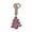 Pink, variant on Mecorevxz Christmas Tree Shaped Keychain Cute Personalized Bag Pendant Genned with Diamonds,Christmas Gifts(green)