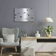 thumbnail image 6 of Luxe Metal Art 'Bird's footprints' by Luxe Portfolio, Metal Wall Art, 24"x16", 6 of 8