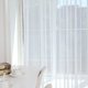 thumbnail image 3 of cortinas de tul blanco súper suaves y agradables al tacto para decoración de sala de estar, velo moderno de gasa sólida transparente, 3 of 4