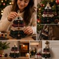 thumbnail image 4 of DIY Sewing Kit for Layered Fabric Christmas Tree Ornament, Vintage Quilt‑Style Handmade Hanging Decoration, Beginner Friendly Holiday Craft Gift for Home Xmas Tree Decor, 8 Inch, 4 of 7
