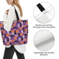 thumbnail image 3 of Pofeuu Halloween Black Cats Print Reusable Grocery Bags - Washable, Foldable, Packable Tote, Large Handles, Heavy Duty, Zippered Top Pouch, 3 of 8