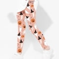 thumbnail image 5 of Odeerbi Kids Girls Leggings Halloween Ghost Print Stretchy Tights Pants 3-8 Years Kids Soft Comfortable Ankle Length Printed Leggings Pink, 5 of 5
