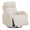 White-Corduroy, variant on Aemeios Swivel Triple Motors Power Recliner Chenille Nursery Rocking Chair with Power Adjustable Headrest and Lumbar, Rocker Glider with USB Type-C Ports, White