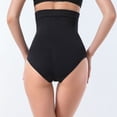thumbnail image 5 of Defitshape Women's Shapewear Brief Tummy Control 2 Pack Seamless Shaper Shorts High Waisted Underwear Summer Firm High Waisted Slimming Black 0-2, 5 of 5