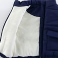 thumbnail image 4 of XIYON Girls Winter Vest Padded Quilted Sleeveless Jacket Warm Thickened Outerwear For Kids Toddler Casual Outfit Comfortable, 4 of 9