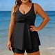thumbnail image 1 of Tankini de moda para mujer, traje de baño diario sin mangas, traje de baño conservador de cuerpo unido, traje de baño de dos piezas para mujer, trajes de baño tankini para mujer, traje de baño de 2 pi, 1 of 6