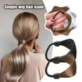 thumbnail image 3 of Carroterr Simple Wig Hair Band Women Girl's Straight Wig Elastic Band Hair T8O2 E4G2, 3 of 10