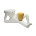thumbnail image 4 of Maceta Lazy Guy, contenedor decorativo para plantas, regalo creativo con 2 orificios de drenaje Amarillo, 4 of 9