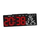 thumbnail image 3 of Reloj despertador digital multiusos con 2 configuraciones de alarma y 3 niveles de ajuste de brillo. Concha negra, 3 of 9