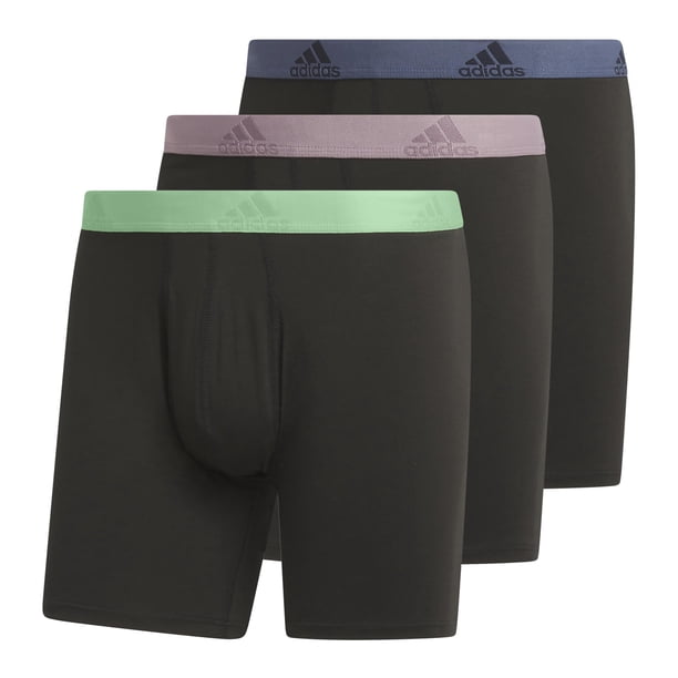 Calzoncillos tipo bóxer adidas Performance de algodón elástico, paquete de 3