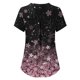 thumbnail image 4 of Tops de manga corta de uniforme de enfermería con estampado cruzado y cuello en V a la moda para mujer Fridja  hjk3856, 4 of 4