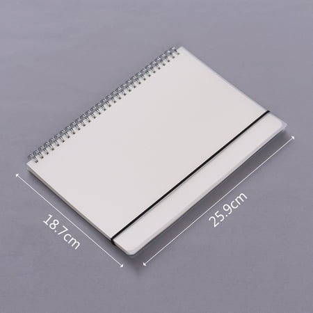 Dotted Spiral - B5 Coil Notebook Spiral Notebooks with Elastic Band Dotted Pages Diary Journal Memo Office and School Supplies