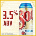 thumbnail image 2 of Sol Chelada Beer, 12 Pack, 12 fl oz Aluminum Cans, 3.5% ABV, 2 of 6