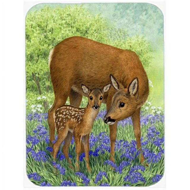 Carolines Treasures ASA2151LCB Cerf & Faon Planche à Découper en Verre-Grande