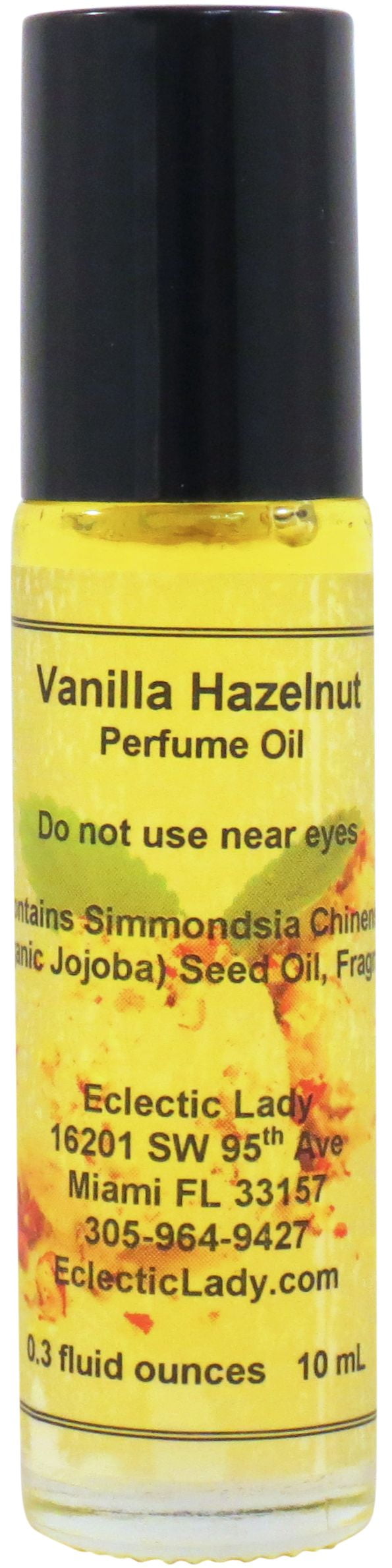 Vanilla Hazelnut Perfume Oil, 0.3 Oz Portable RollOn Fragrance