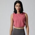 thumbnail image 1 of Chaleco deportivo de yoga para mujer, chaleco deportivo holgado europeo y americano para mujer sin almohadilla para el pecho, 1 of 6