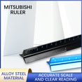 thumbnail image 3 of Pntutb Home Tools Ccearance Three-Piece Set of Hot-Selling Aluminum Scale Triangular Scale Aluminum Ruler Triangular Ruler 30Cm Long Strip Steel Ruler Big Save, 3 of 5
