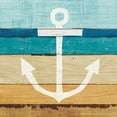 thumbnail image 2 of Mullan, Michael 26x26 Gold Ornate Wood Framed with Double Matting Museum Art Print Titled - Beachscape III Anchor, 2 of 4
