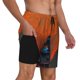thumbnail image 2 of Fotbe Orange Net Fishing Boat Traje de Baño para Hombre – Shorts de Natación de Secado Rápido con Forro y Bolsillos-Large, 2 of 6