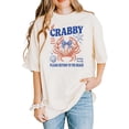 thumbnail image 6 of If Crabby Please Return to the Beach Shirt Funny Coastal Vacation Tee Coquette Bow Crab Graphic Ivory XL, 6 of 7