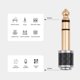 thumbnail image 3 of Adaptador de audio mini con conector jack macho de 6,35 mm a conector hembra de 3,5 mm, conector para auriculares y micrófono, cable auxiliar., 3 of 8
