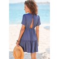 thumbnail image 3 of LASCANA Women's V-Neck Ruffle Dress Ruffles, 3 of 5