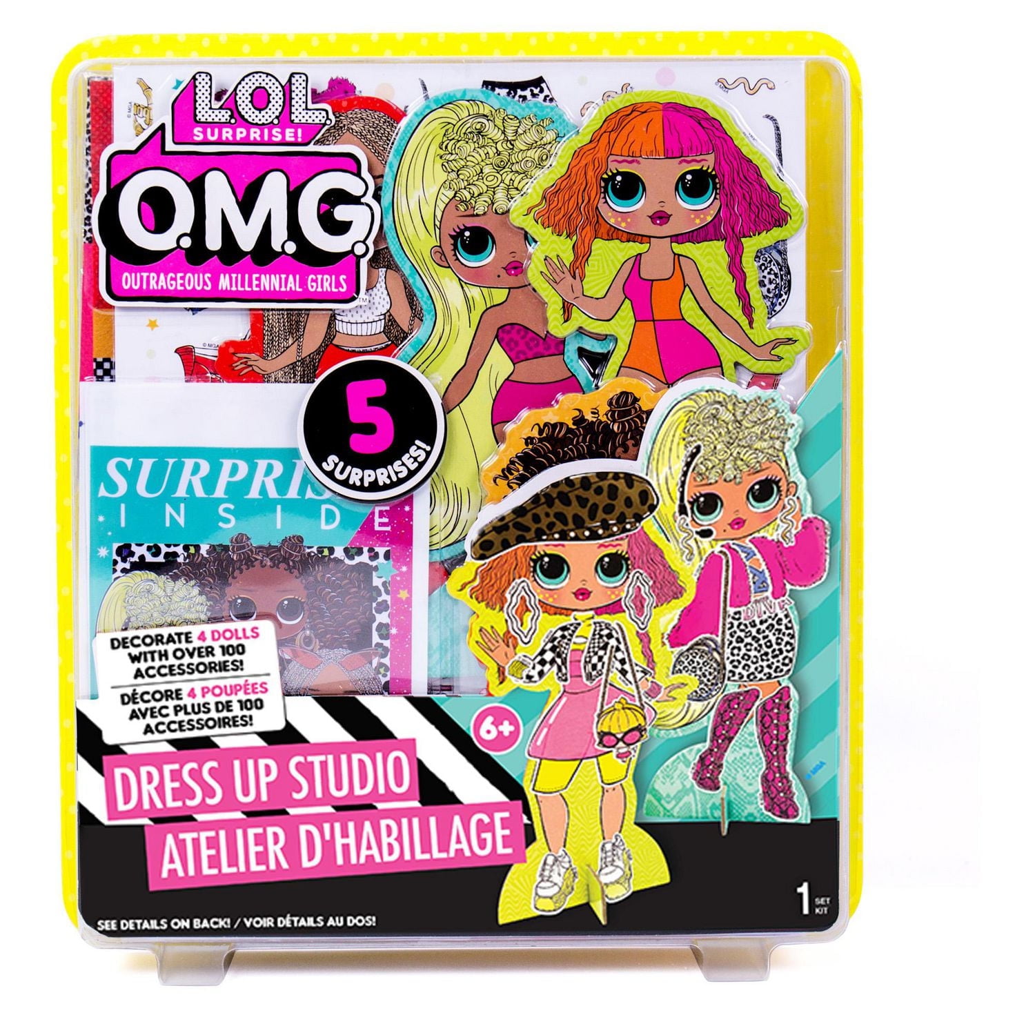 L.O.L. Surprise! O.M.G. Dress Up Studio, Chipboard doll dress up