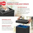 thumbnail image 3 of Hailo 13.7 Gallon Steel Trash Can Self-Closing Lid Big-Box Swing XL, Black, 3 of 10
