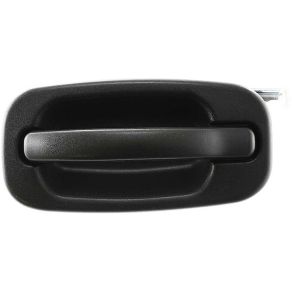 Exterior Door Handle Compatible with 2004-2006 Chevrolet Silverado 1500 Rear, Driver Side Textured Black