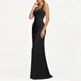 thumbnail image 6 of Iyufng Evening Gown for Women Spaghetti Straps Pleated Bodycon Maxi Dresses, 6 of 7